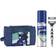 Gillette Mach3 Geschenkset Rasierer Mach3 1 St. Ersatzkopf Mach3 1 St. Rasiergel Series Sensitive Shave Gel 200 ml Kosmetiktasche für Manner