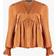 French Connection Inu Satin V-Neck Empire Top Honey Bronze