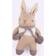 Tender Leaf Baby Threads Taupe Bunny Rattle