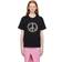 Moschino Womens Black Rhinestone-embellished Relaxed-fit Cotton T-shirt