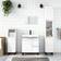 vidaXL white Bathroom Set Cabinet Engineered