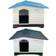Pets plastic dog kennel-xl pet house outdoor weatherproof animal shelter 424 gry