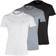 Diesel 3-Pack Pure Cotton T-Shirts, Black/Grey/White