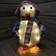 Christmas 45cm Flocked Penguin With Scarf Decoration