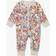 Polarn O. Pyret Baby Organic Cotton Floral Print Sleepsuit, Natural