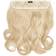 Lullabellz Thick Curly Clip In Hair Extensions 16 inch Light Blonde