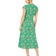 Yumi Floral Midi Dress - Green