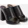 Proenza Schouler Black Forma Platform Sandals