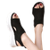 Shein Minimalist Hollow Out Sport Sandals - Black