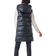 Roman Faux Leather Longline Quilted Gilet - Black