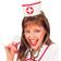 Widmann Adults Red & White Nurses Hat