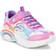 Skechers Girl's Rainbow Racer Light-Up Wedge - Pink/Cloud Mlti