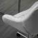 Vinsetto Velvet Home Grey Office Chair 90cm