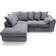 Abakus Direct Jumbo Cord L Shaped Sofa 212cm 3 Seater