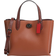 Coach Willow Tote 24 Color Blocked With Signature Canvas Interior - Pewter/1941 Saddle Brown Multi