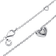 Pandora Radiant Heart & Floating Stone Collier Necklace - Silver/Transparent