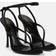 Saint Laurent Nadja embellished suede sandals black
