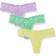 Cosabella 3-Pack Never Say Never Cutie Thongs GHANA GREEN ICY V ONE