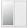 SECONIQUE Nevada White Gloss Wardrobe 178.5x194cm
