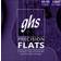 GHS Strings Medium Scale, 4-String Bass Precision Flats, Stainless Steel Flatwound, 35.5" Winding, Light .045.095 3120