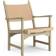 Swedese Caryngo Natural Lacquered Oak/Leather Armchair 77cm