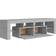 vidaXL Cabinet with Led Lights Concrete Grey TV Bench 140x40cm