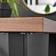 Furniturebox Kylo Cappuccino Corona Black Dining Table 80x120cm