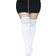 Leg Avenue Women's Plus White Athletic Socks with Pink and Blue Knee High Stripe Socks Pink/Blue/White 1X/2X