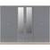 SECONIQUE Nevada Grey Gloss/Light Oak Wardrobe 230x182.5cm