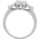 Burrells Cluster Trilogy Ring - White Gold/Diamonds