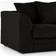 B&Q New Luxor Corner Black Sofa 212cm 3 Seater