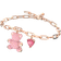 Swarovski Teddy Bracelet - Rose Gold/Pink/Transparent
