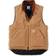 Carhartt Relaxed Fit Firm Duck Insulated Rib Collar Vest - Brown