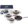 Le Creuset 3-Ply Stainless Steel Cookware Set with lid 4 Parts