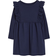 H&M Flounce Trimmed Jersey Dress - Dark Blue (1165909015)