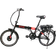 Zinc Folding Electric Eco Bike - Black/Red Unisex