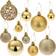 tectake Decoration Balls Gold Christmas Tree Ornament 6cm 100pcs