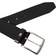 Tommy Hilfiger Denton Flag Logo Leather Belt - Black
