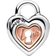 Pandora Two Tone Padlock Splittable Heart Charm - Silver/Rose Gold