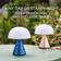 Lexon Mina M LED Dark Blue Table Lamp 11cm