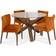 Ebern Designs Caserta Dark Oak Dining Set