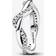 Pandora Sparkling Intertwined Wave Ring - Silver/Transparent