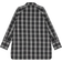Ganni Checkered Cotton Oversized Raglan Shirt - Black