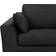Beliani Torget Black Sofa 226cm 3 Seater