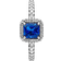 Pandora Square Sparkle Halo Ring - Silver/Blue/Transparent
