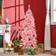 Homcom Prelit Pencil Pink Christmas Tree 150cm