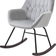 Homcom Modern Grey Rocking Chair 88cm