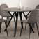 SECONIQUE Athens Concrete Effect Dining Table 100cm