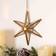 Ivyline Hanging Glass Star Gold Christmas Tree Ornament 4.5cm