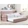 Beliani Montargis Pink Sofa 219cm